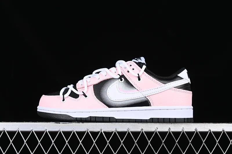 All Categories Nk SB Dunk Series Nk SB Dunk Low Low-top Sneakers Nk Dunk Low Reverse Barbie Black Pink SB Strappy Low-top Casual Sneakers FD1232-001